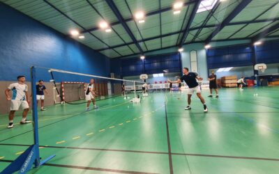 Dutch and Belgian badminton delegations were preparing in Fos and Istres