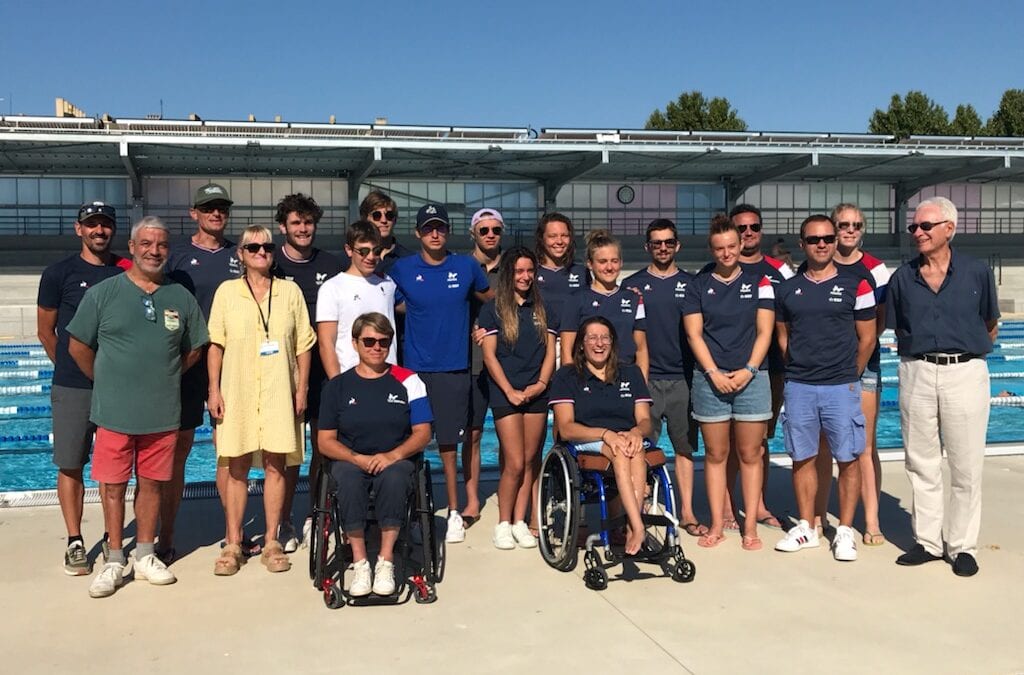 The French paralympic swimming team in training in Martigues