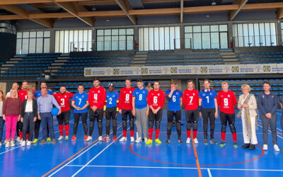 The French and Belgian Goalball teams are preparing in our territory